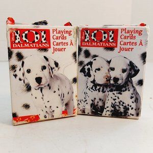Vtg Disney 101 Dalmatians Movie 2 Decks Playing Cards